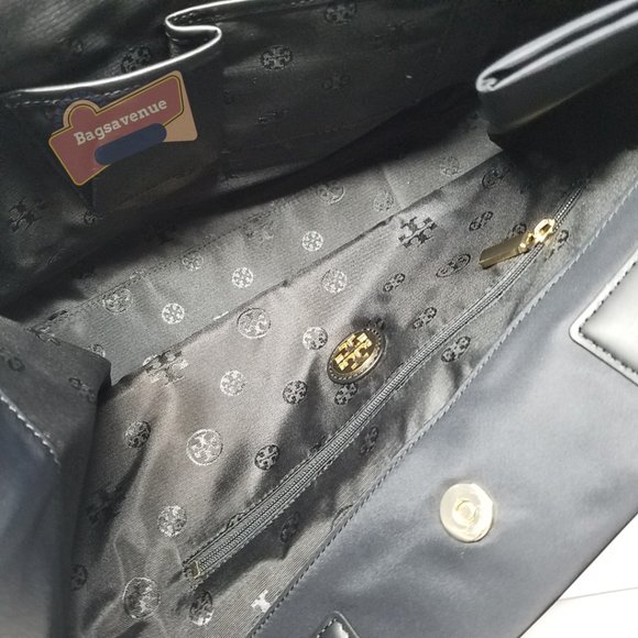 Ella Tote Nylon Black SHoulder bag Tory Burch NWT - Picture 4 of 12